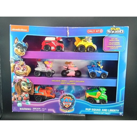 Paw Patrol Mighty Movie Pup Squad & Liberty Exclusive Vehicle Gift Pack - Picture 1 of 8